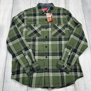 NWT‎ Coleman Plaid Button Shirt XL Green Outdoors Mens